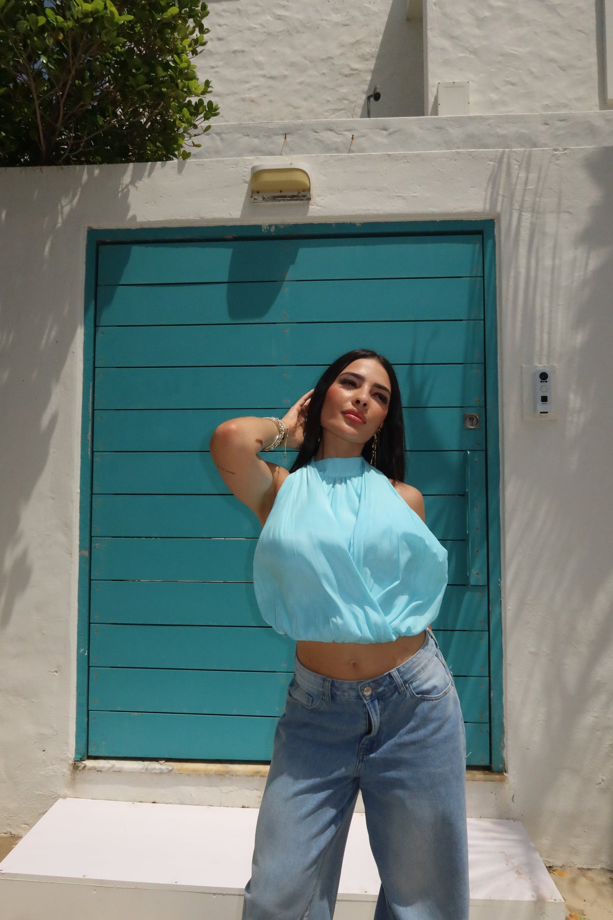 The Sky Tie Top