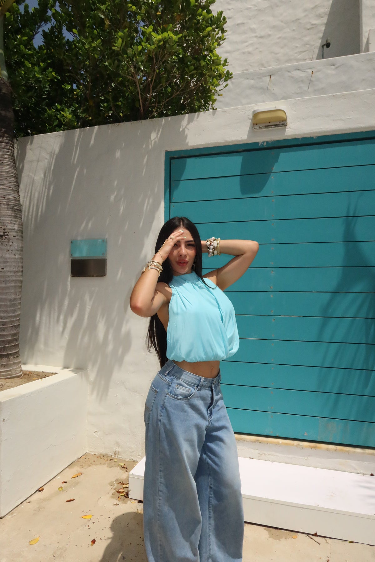 The Sky Tie Top