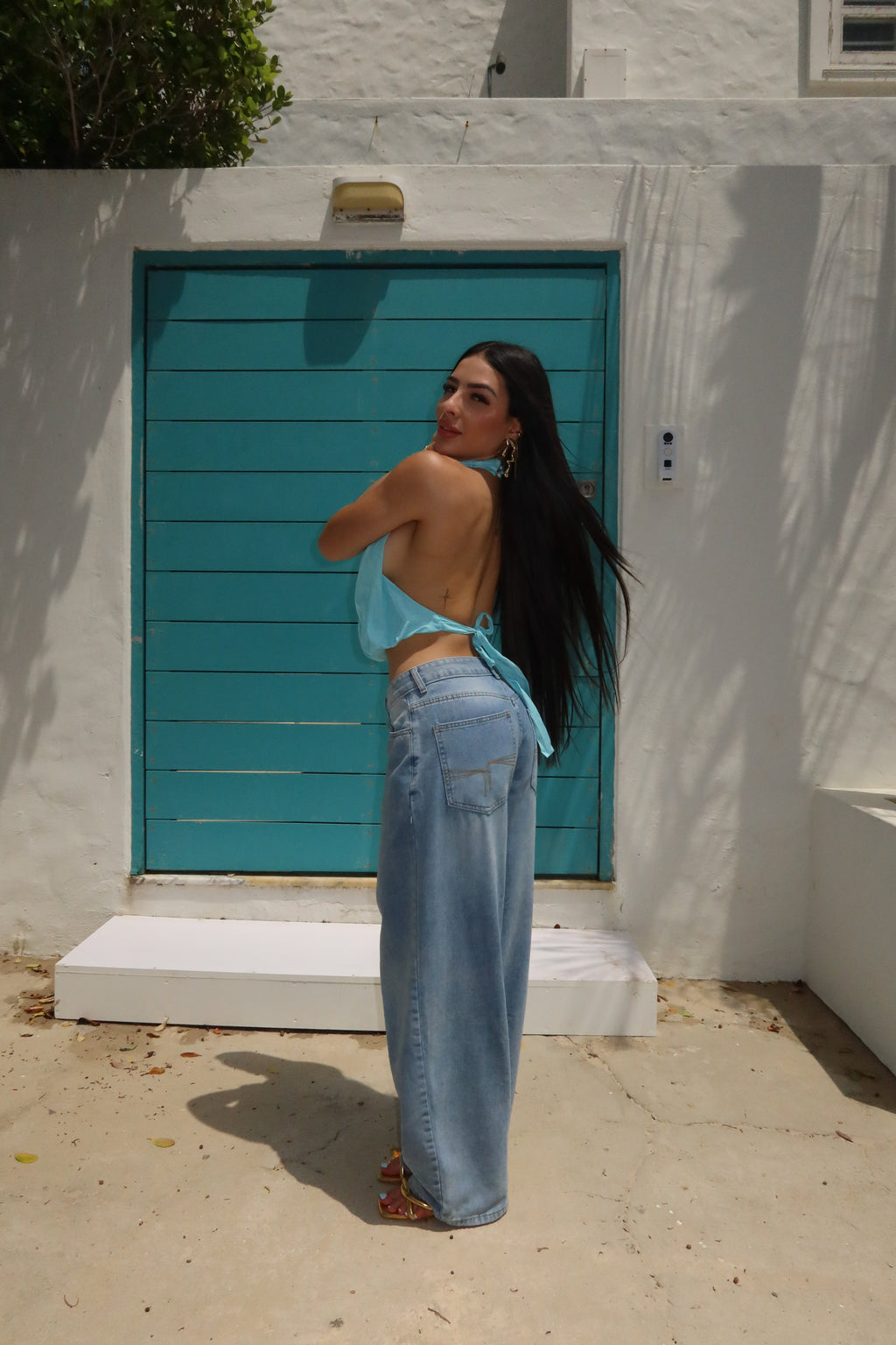 The Sky Tie Top